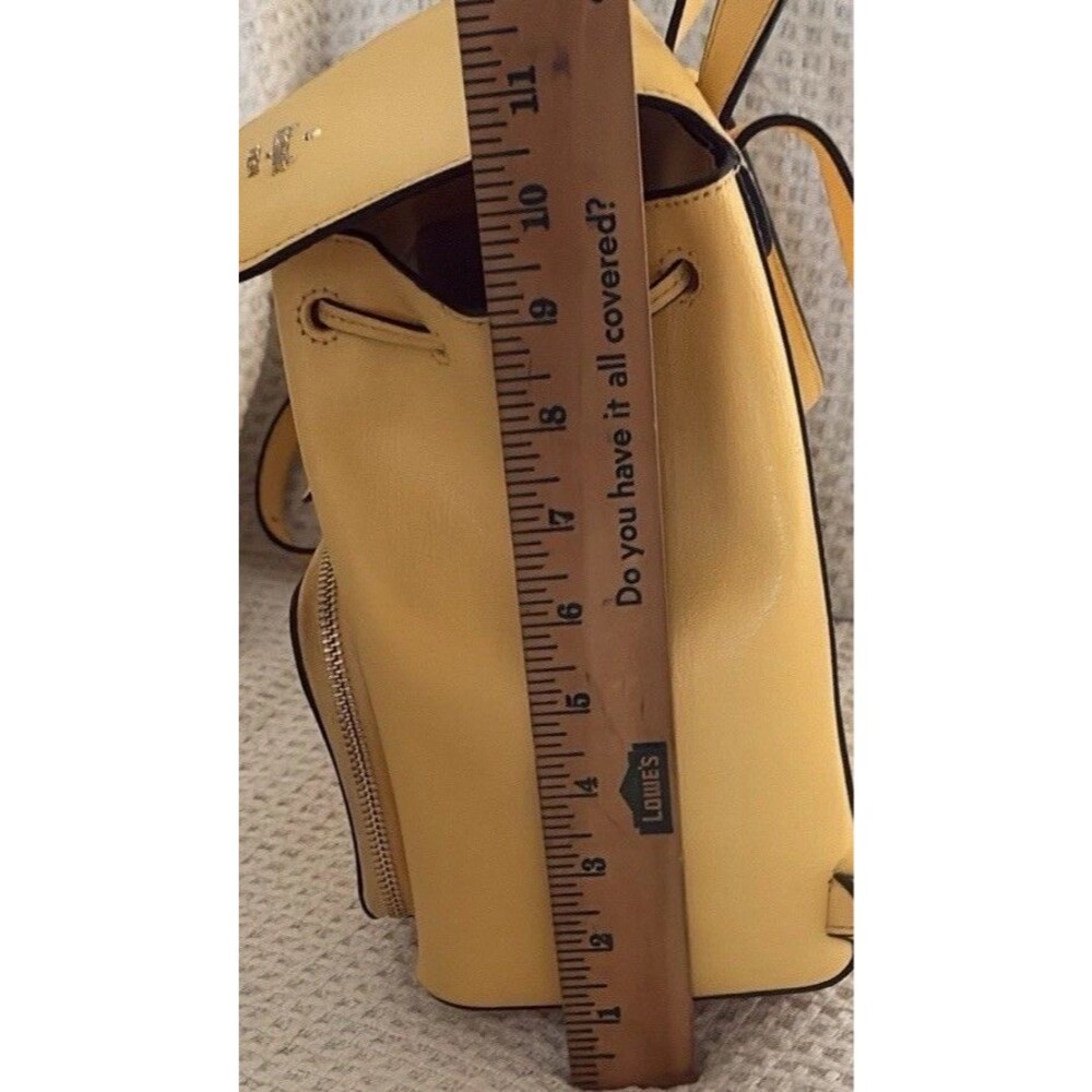 kate spade new york Darcy Flap Mini Backpack - Daybreak Yellow Designer Bag - Picture 11 of 12